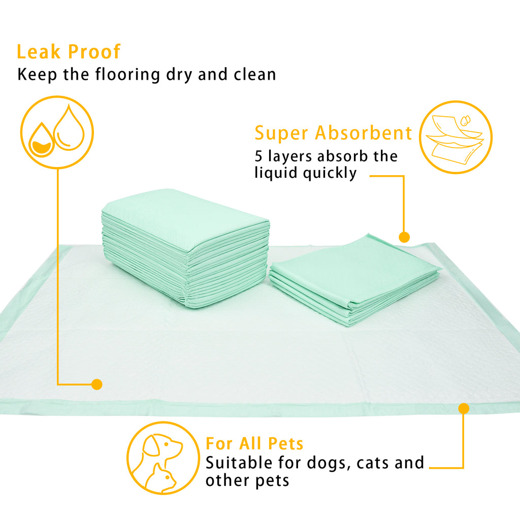 Aimondow Leakproof Pet Training Pads Absorbent Potty Puppy Pads for Dogs Cats Quick Drying Disposable Pee Pads, Extra Large, 23inch×35inch, 40 Count