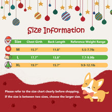 Load image into Gallery viewer, Aimondow Christmas Clothes Xmas Apparel Warm Dog Stripe Hoodies Vintage Coat Holiday New Year Soft Pet Puppy Winter Sweater for Small Dogs and Cats